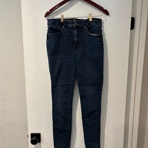 Express Dark Blue High Rise Jean Legging